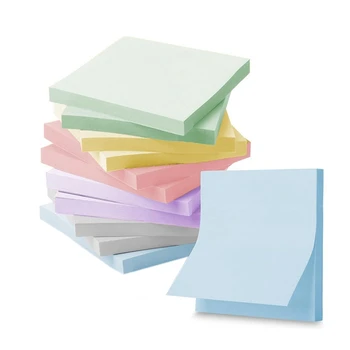 12 KOM. Super Sticky Notes Morandi Colors, bulk pakiranje 3X3 cm Zelena, prijenosni, savršen