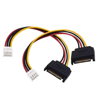 2 KOMADA Produžni kabel Mini 4Pin IDE na 15Pin tvrdi izvor napajanja 4P 15P