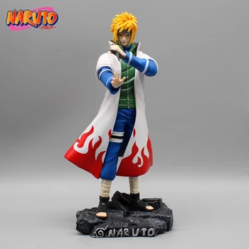 25 cm Naruto Gk Yondaime Namikaze Minato Žuta Bljeskalica Kolekcija figura u stavu stoji Modni Zabavne ukrase od PVC-a poklon