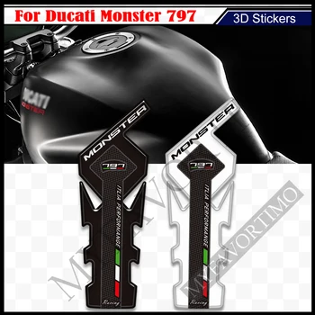 3D naljepnica na motocikl za Ducati Monster 797 Pribor Naljepnice Komplet za punjenje Мазутом Zaštita koljena Obloge na spremnik