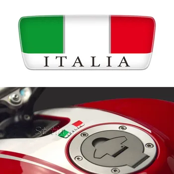 3D Talijanska oznaka Jastuk na spremnik motocikla, vjetrobransko staklo, Talijanski naljepnice, naljepnice za kacigu