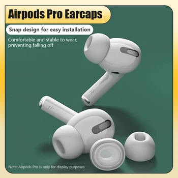 4 Para uški ili ušnih umetaka za Airpods Pro Buke Silikonski jastučići za uši Slušalice Torbica-čep za slušalice Airpods Pro Eartip Earcap Plug