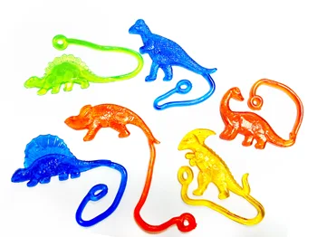 5/10 kom. multi-boji elastične gumene igračke, zabava ljepljiva životinja-dinosaurusa, za upotrebu igračaka za djecu, darove za stranke, gadgeta, igračka dinosaur s gagged