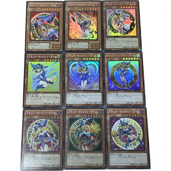 9 kom./compl. Yu-Gi-Oh! Flash kartice serije Dark Magician Girl, klasična igra, zbirka animacija, razglednice, poklon igračke 