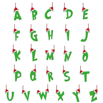 Akrilna privjesak u obliku Božićnog drvca, Univerzalna privezak sa slovima, potrepštine za zabave, Rotirajući ukrasne torba-milina