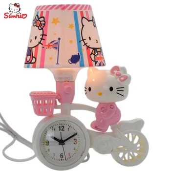 Animacija Hello Kitty периферийный kawai slatka crtani film noćni lampe alarm kreativni noćno svjetlo sat festival darove u rasutom stanju