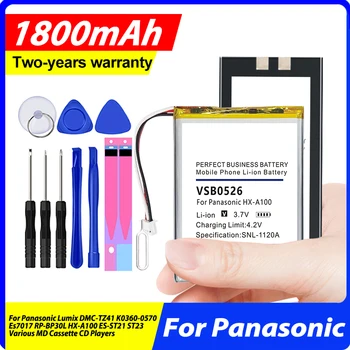 Baterija ES-ST21 za Panasonic Lumix DMC-TZ41 K0360-0570 Es7017 RP-BP30L HX-A100 ES-ST21 ST23, Razne cd-ova s кассетами MD + Alat