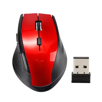 Bežični miš na 2,4 Ghz optički gaming miš sa rezolucijom od 1200 dpi, bežični za laptop, 6 tipki i miša s USB prijemnik