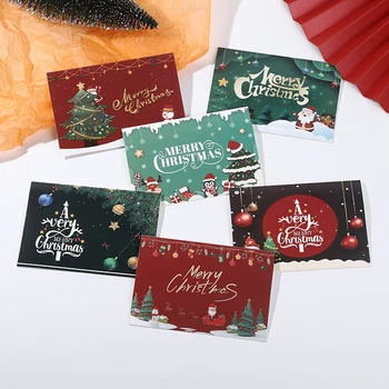 Božićna čestitka 10ШТ Božićne čestitke na Badnjak Razglednica s porukom Poziv Božićno kreativni poklon kartica koverti sa razglednica
