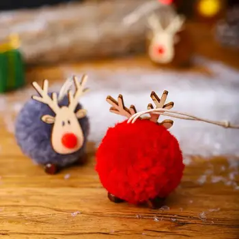 Božićni ukras za Vješanje Božićni šarm Šarene od samta lutka Božićni Los Smještaj za bilo koji otvoreni položaj ukras za božićno drvce