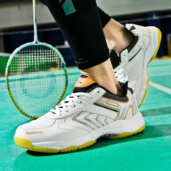 Cipele za badminton, prozračna i противоскользящая sportska obuća iz mreže, Muška i ženska obuća za stolni tenis, Muška obuća za tenis