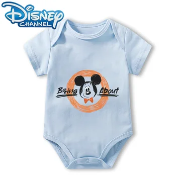 Dječja odjeća, body za novorođenčad, kombinezon za dječake i djevojčice, Zajedno s kratkim rukavima s Mickey Mouse, od Disney od 0 do 12 mjeseci