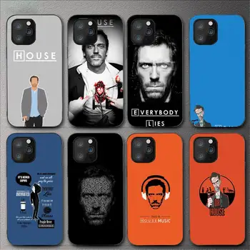 Dr. House Hugh Laurie Tablete Torbica Za Telefon iPhone 11 12 Mini 13 14 Pro XS Max X 8 7 6s Plus 5 SE XR Shell