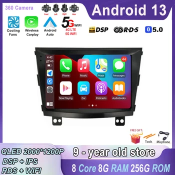 DSP RDS IPS Android 13 8 + 256G GPS NAVI Za SsangYong Tivolan Tivoli 2014-2017 auto Media player FM 8-Jezgreni
