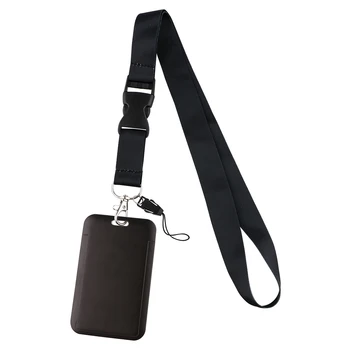 ER1916, однотонный crna neck strap, buckle, trakica za ključeve, ID-kartice, uzicom za telefon, USB-badge, držač za бейджа, remen za vješanje