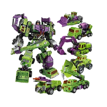 Igračka-transformator 6 U 1 NBK 42 cm, robot, automobil, kombinirani figurica, rovokopača, model blenderu, dijete bez KUTIJE