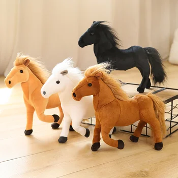 Imitacija konja, pliš igračke, plišane lutke, životinje, Pravi Ks jastuk za djecu, Kreativnih rođendan darove za djecu