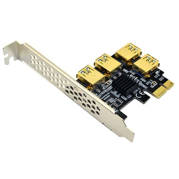 Karta adapter PCI-E 1-4 PCI-E slot PCI-E Za PCI-E, Grafička kartica za Proširenje USB3.0, Koristi se za майнинга BTC Bitcoin