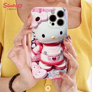 Kawaii Hello Kittys Sanrio Torbica Za Telefon Anime Crtani film iPhone 14 13 12 11 X Pro Max Plus Torbica Za Telefon Pribor Darove Za Djevojčice Igračke