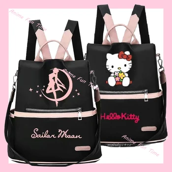 Kawaii Sanrio Hello Kitty Mornar Moons Usagi Tsukino Ruksak Anime Ženska torba preko ramena Studentski školski ruksak