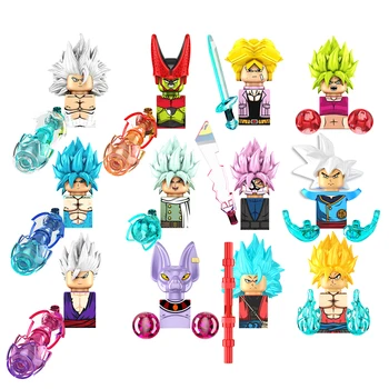 KF6181A KF6182A Anime Dragon Ball Z Blokovi Vegeta mini Figurice Gradivni Blokovi Igračke Cigle Prikupiti Igračku Dječji Dar