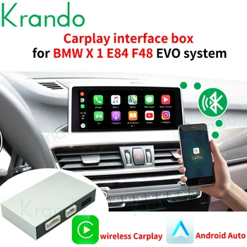 Krando Wireless Apple CarPlay Android Auto Interface Box Za BMW X1 F48 F84 CIC NBT EVO System 2009-2020 Siri Control BT GPS