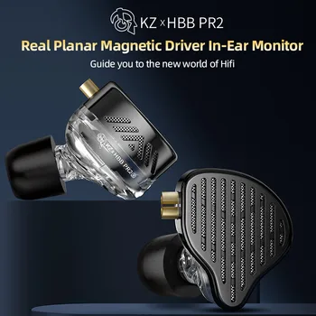 KZ X HBB PR2 Najbolje Slušalice HIFI IEMs S Ovim Ravnog Magnetnim Pokretač, Metalnim Басовыми Monitora, Slušalice s Посеребренным Kabelom