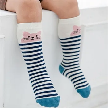 Lawadka/ Slatka Baby Čarape Od 0 do 4 godina, Pamučne Čarape S Likovima iz Crtića Za Mlađe Dječake I Djevojčice, Čarape Do koljena, Duge Čarape Za Djevojčice, Pribor Za Odjeću