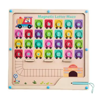 Magnetska Ploča Sa Pismom, U Boji Zagonetke Sa Pismom Za Djecu Podučava Labirint Montessori, Zagonetke Za Djecu, Učenje Abecede Za Malu Djecu