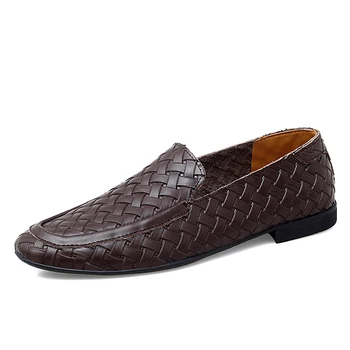 Muška kožna kvalitetna poslovna moda casual cipele ručne izrade, muške kožne cipele u britanskom stilu, novo 2023 godine