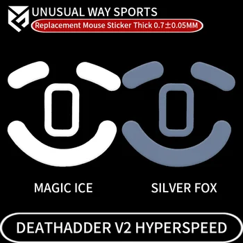 Neobična Prometna Sportski Naljepnica Za Miša kliknite na Noge Razer Deathadder V2 X Hyperspeed S Konveksni Površine PTFE Anti Collapse Ice Silver Fox