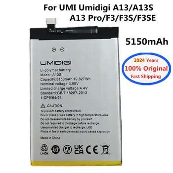 Original Bateriju 2024 Godine Za UMI Umidigi A13S A13/A13 Pro F3 F3S F3SE 5150mAh Baterija Mobilnog Telefona Bateria Na lageru
