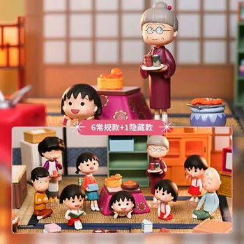Originalna топовая igračka Family Time Series Kawaii Chibi Maruko-Chan, figurice lutke, igračke, pokloni za rođendan za djevojčice i djecu