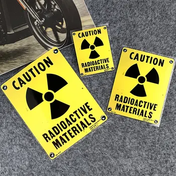 Pažnja, radioaktivni materijal, Светоотражающая znak upozorenja na naljepnici, dekor, naljepnice za vozila motocikl, skuter, pribor za KTM PCX CB650R Mt07