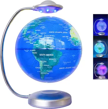 Plutajući Globus, 3D Rotirajući Led Globus Magnetskom Левитацией, Plutajuće Karta svijeta za Učenje, Uređenje Kuće Površine