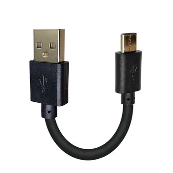 pozlaćena штекерный kabel USB 2.0-Type-c duljine 10 cm, Pretvarač s dvostrukim ravno svrdlo u USB 3.1 C-type, sinkronizacija podataka