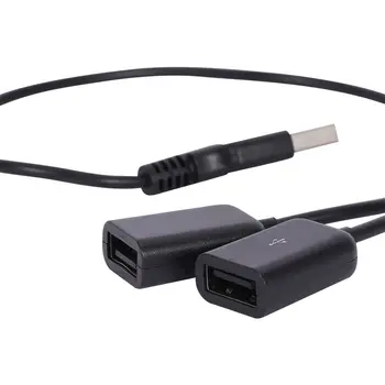Praktične USB koncentrator Mužjak-Dual USB Female, USB pretvarač, ispravljač OTG Mužjak-USB Female, Produžni kabel-razdjelnik