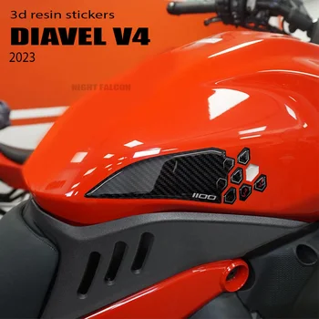 Pribor za motocikle, jastuk na tenk, zaštitnik od 3D epoksida, set naljepnica za Ducati Diavel V4 2023-