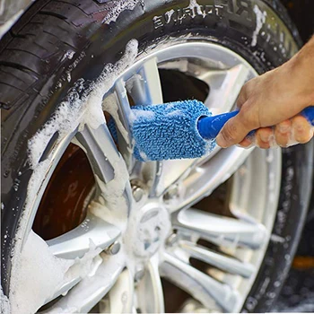 Prijenosni pranje za kotače od mikrovlakana, četka za naplatka guma, Pranje kotača vozila, usluga Čišćenja za vozila sa plastičnom ručkom, Alata za automatsko pranje