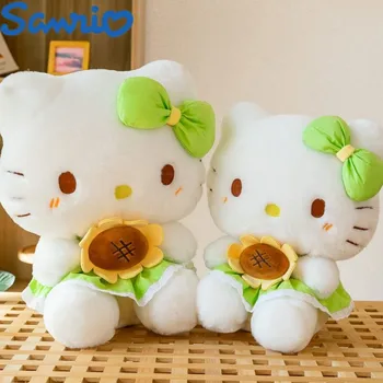 Sanrio Anime Suncokreta Hello Kitty Plišani lutkarska jastuk Slatka lutka Кавайная pliš igračku Novo srce djevojke Crtani Svečani rođendanski poklon