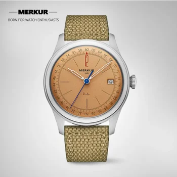 Sat Merkur sa dial Salman, berba mehanički sat sa ručnim upravljanjem, mens Skin Diver, Kalendar, Svakodnevne sat