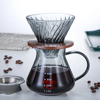 Skup кофейников za ručno varenje, staklena posuda za dijeljenje, kavu u američkom stilu, šalicu za kavu filter, ručni mlin za kavu, kava pribor