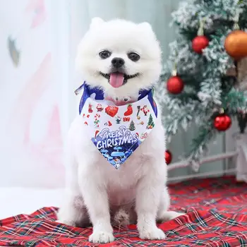 Slatke Božićne ukrase za kućne ljubimce pse, v-startni broj, trajno marama za pse, snjegović s колокольчиком Djeda Mraza za odmor
