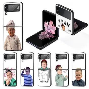 Smiješno Torbica Хасбуллы Магомедова za Samsung Galaxy Z Flip4 Flip3 5G Funda Z Flip 4 3 Crne Tvrdi Pokriće za PC Zflip4 Cover Phone Shell