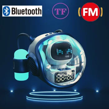 Svemirski Astronaut Bežični аудиодинамик Bluetooth Osnovna TF kartica FM radio Budilica Prijenosni zvučnici subwooferi Atmosferski svjetlo
