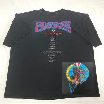 T-Shirt Vtg 96-97 Blacks Crowes Sz Xxl Three Snakes And One Charm Tour Band