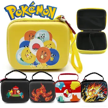 Torba Pokemon Pikachu Cesta na munje, tvrdi torbica za nošenje igraćih karata, paket za skladištenje kartice za desktop igara za djecu, torba-držač za веерных kartice