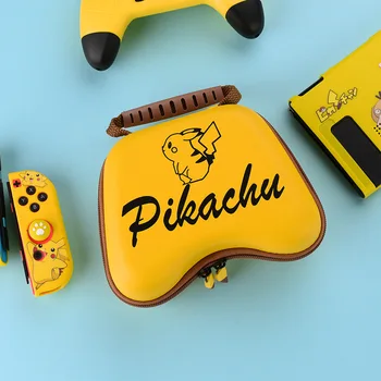 Torba za pohranu s ručkom iz anime crtića Pokemon Pikachu Switch-Pro, Univerzalna kutija za pohranu, torba za gaming olovke, torba za zaštitu od 360 stupnjeva