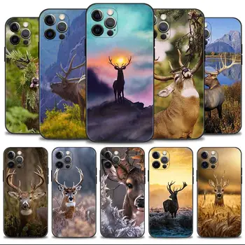 Torbica za mobitel Apple iPhone 15 14 13 12 11 Pro Max 13 12 Mini XS Max XR X 7 8 Plus Case Cover Animal Deer Camo Lov