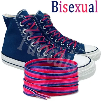Vezice boje бисексуального zastava Naglasite svoj ponos - Ravne cipele s vrhunskim po cijeloj površini i dizajnu zastave бисексуальной ponosa